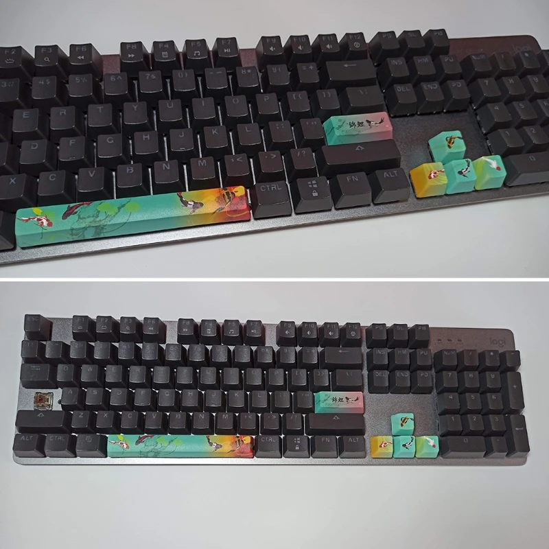 

Только колпачок для клавиатуры, DIY PBT 6.25U Space Enter колпачок для клавиш OEM профиль пятисторонняя красящая подставка колпачок для механической кл...