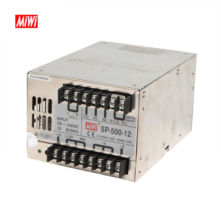 

SP-500-24 high qualtity PFC function 230vac to 500w power supply 24vdc