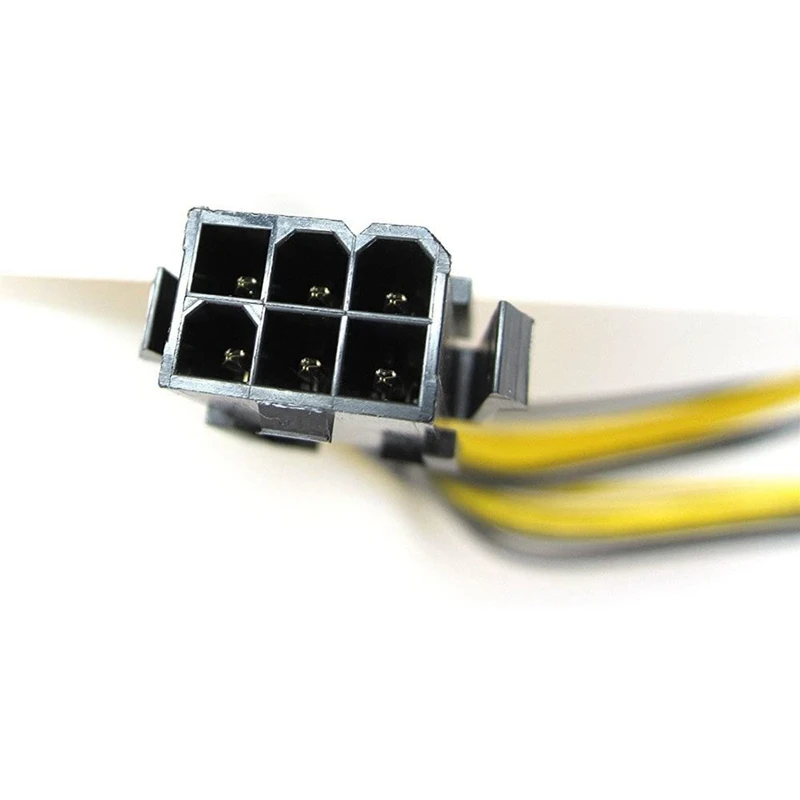 

5PCS PCI-E 6-Pin to Dual 6+2-Pin Power Splitter Cable Image Card PCIE PCI Express 6Pin to Dual 8Pin Power Cable