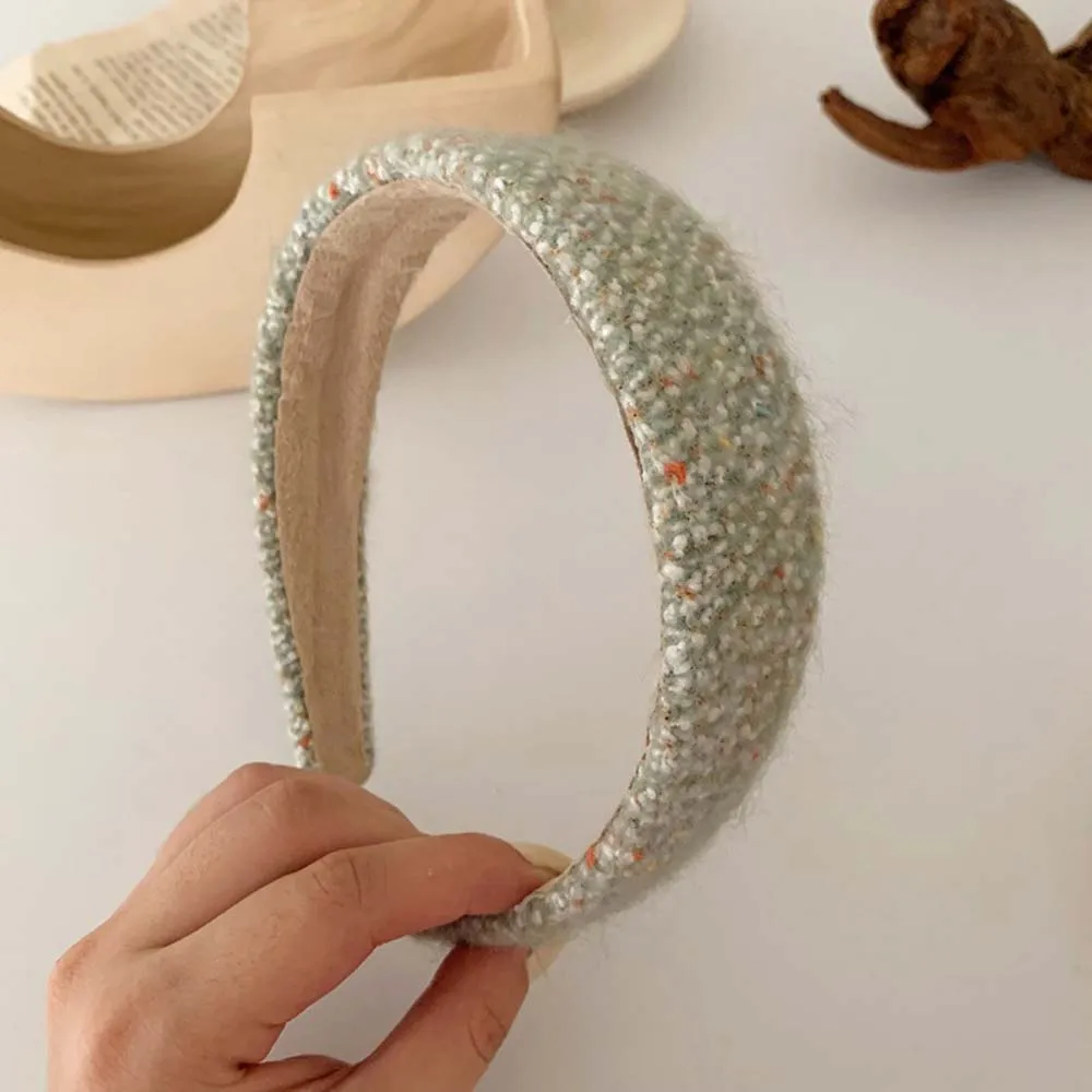 

Korean Chic Style Hair Hoop Sweet Snowflake Fabric Headband Wide Brim Headband Retro Versatile Hairband Hair Accessories