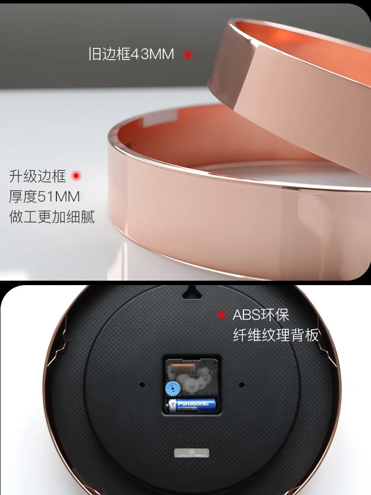 

Kitchen Modern Metal Wall Clock Luxury Silent Living Room Large Home Decor Creative Reloj Cocina Bedroom Wall Clocks KK50WC