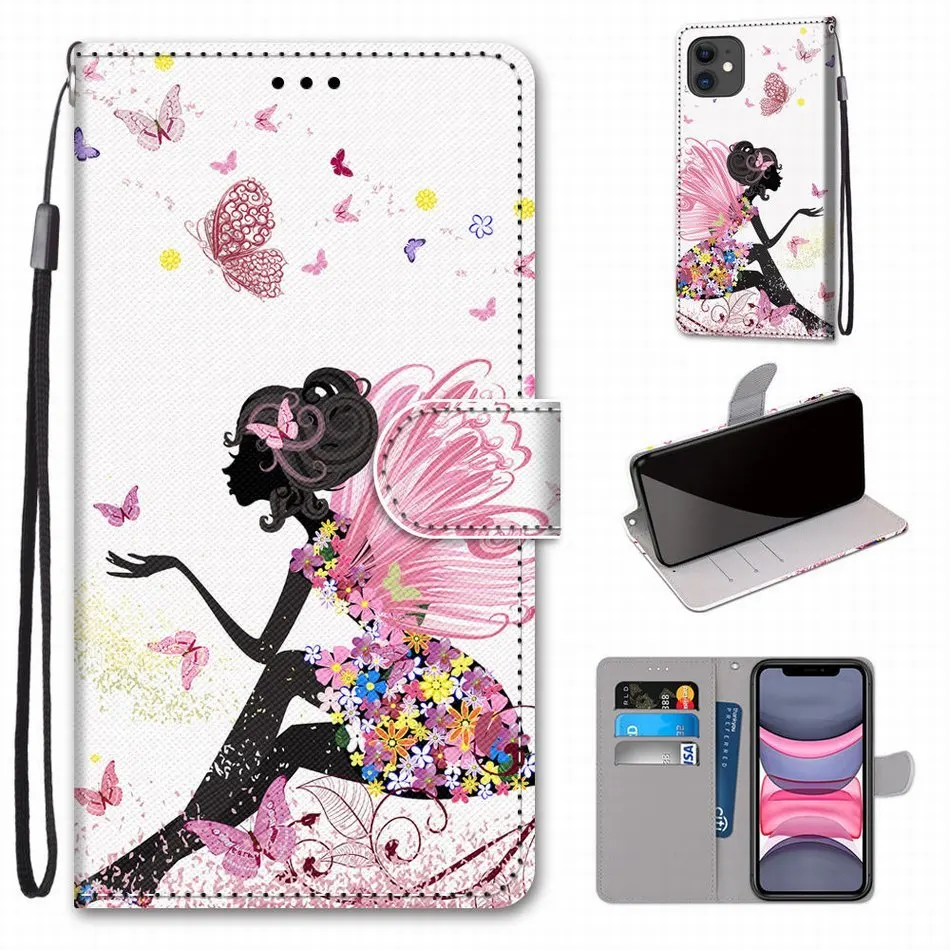 Милые кожаные чехлы для телефонов чехол Alcatel 1 1S 2019 3 3X 2018 розовая девушка башня