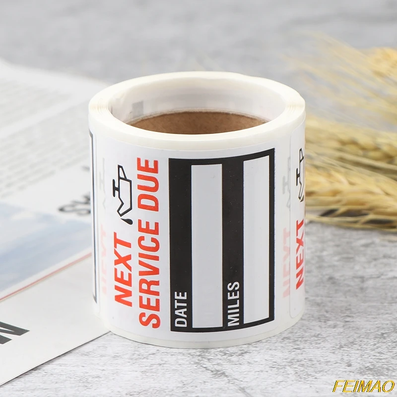 Новинка 100 шт./рулон смена масла/Этикетка для обслуживания наклейка бумага цена