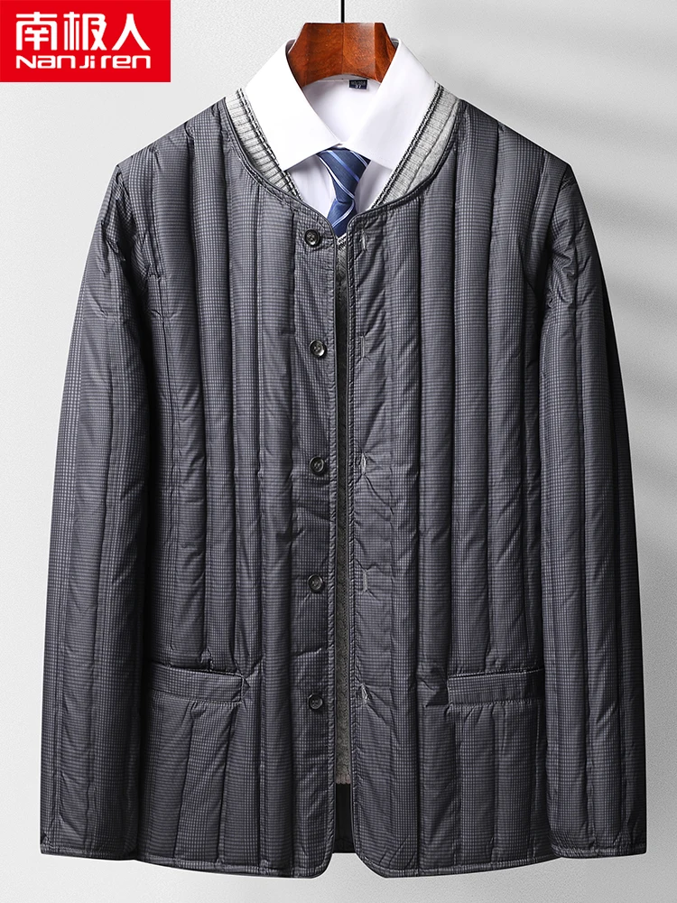 Men's Lightweight down Liner Winter Men's Inner down Underwear Middle-Aged and Old Father Clothes down Jacket