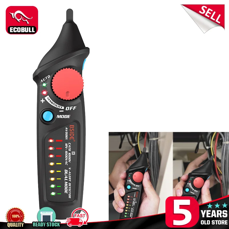 

AC Intelligent Non-contact Voltage Detectors Test Pen Induction Detection Volt Current Electric Pencil