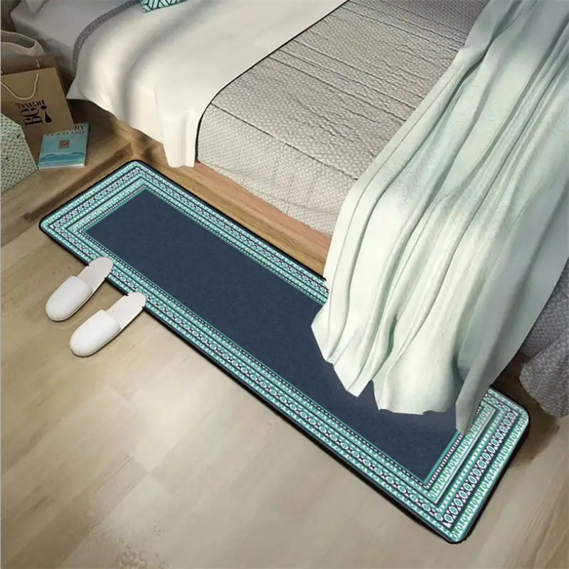 Темно синий толстый полосатый кухонный коврик Bubble Kiss в европейском стиле