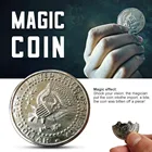 Магнитная флип-монета, копия половины доллара, фокус для магического шоу, Укушенная монета, волшебные монеты с половиной доллара