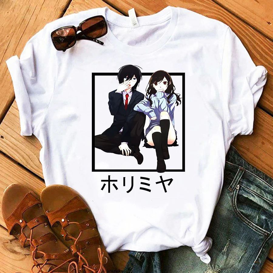

Japanese Anime Horimiya T-Shirt Summer Women Tee Shirt Harajuku Kawaii Cartoon Streetwear Unisex Manga Tshirts