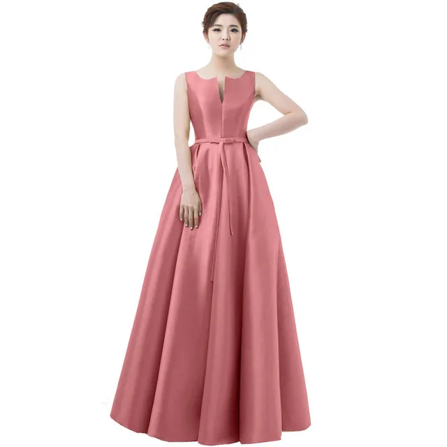 

Gryffon Formal Evening Dress Elegant V-neck Party Dress Classic Satin Prom Dress Evening Dresses Robe De Soiree Plus Size