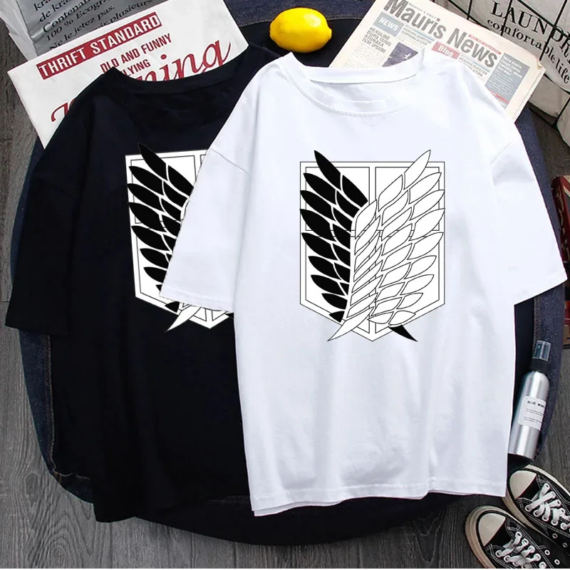 Anime T-shirt Men Funny Anime Hip Hop Top Tees Male