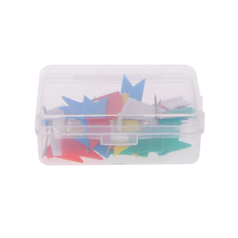 Штифты 30 шт./коркор. флаг штифты разноцветные пробковые для офиса школы карточки