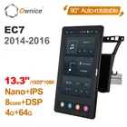 Автомагнитола Ownice 1 Din, 13,3 дюйма, 1920*1080, Android 10,0, для Geely EC7 2014-2016, GPS, аудиоплеер