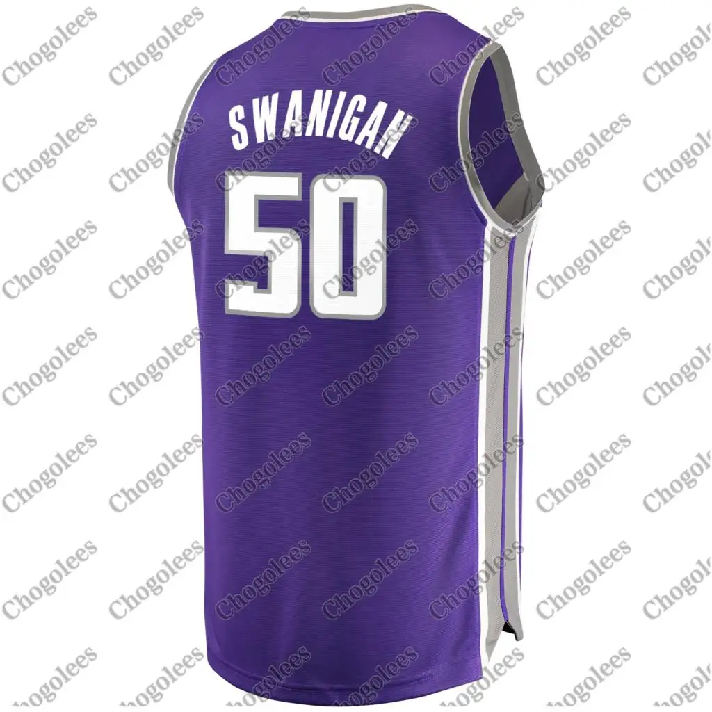 

Men Basketball Jersey Caleb Swanigan Sacramento Branded Fast Break Jersey Icon Edition Purple