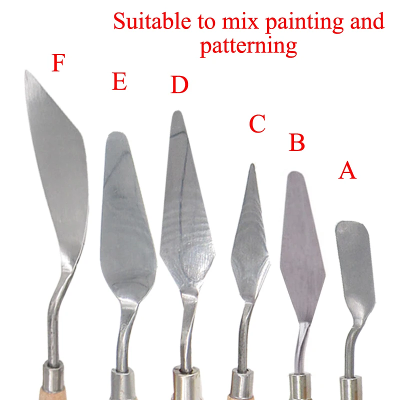 11Pcs Palette Texture Scraper Tool Paint Art Oil Mix Scrape Draw Spatula artist Painter Drawer Pigment watercolor Student | Дом и сад