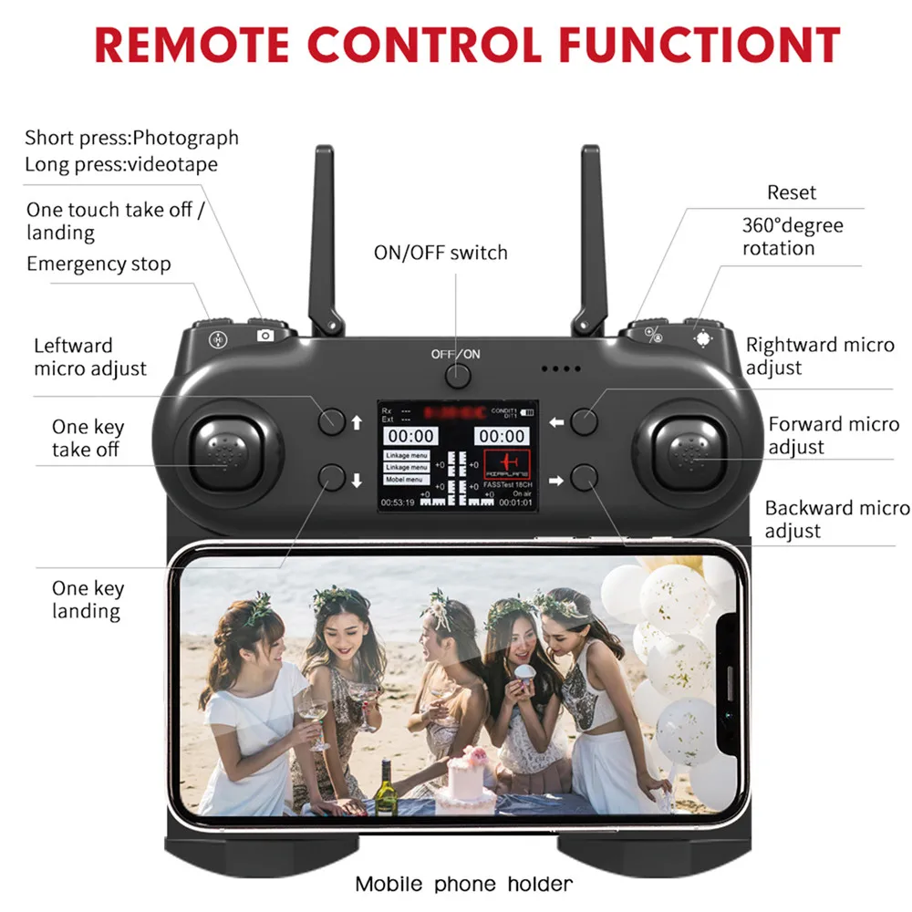 

720P 1080P 4K HD GPS WIFI GPS FPV