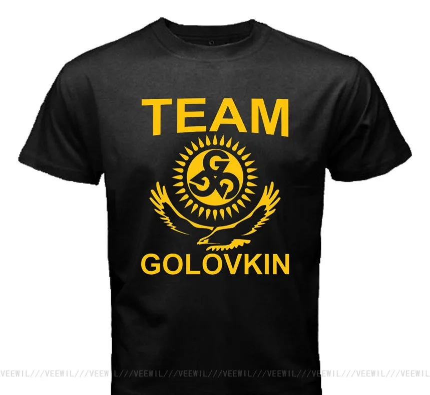 Новая Черная футболка Ggg боксеры трендовая Повседневная Gennady Golovkin с принтом от S