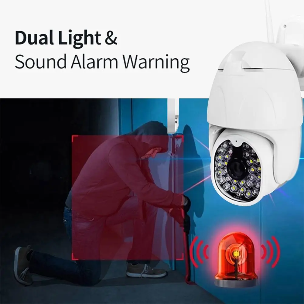 Наружная камера 360 градусов вращения автоматическое слежение дневное и ночное