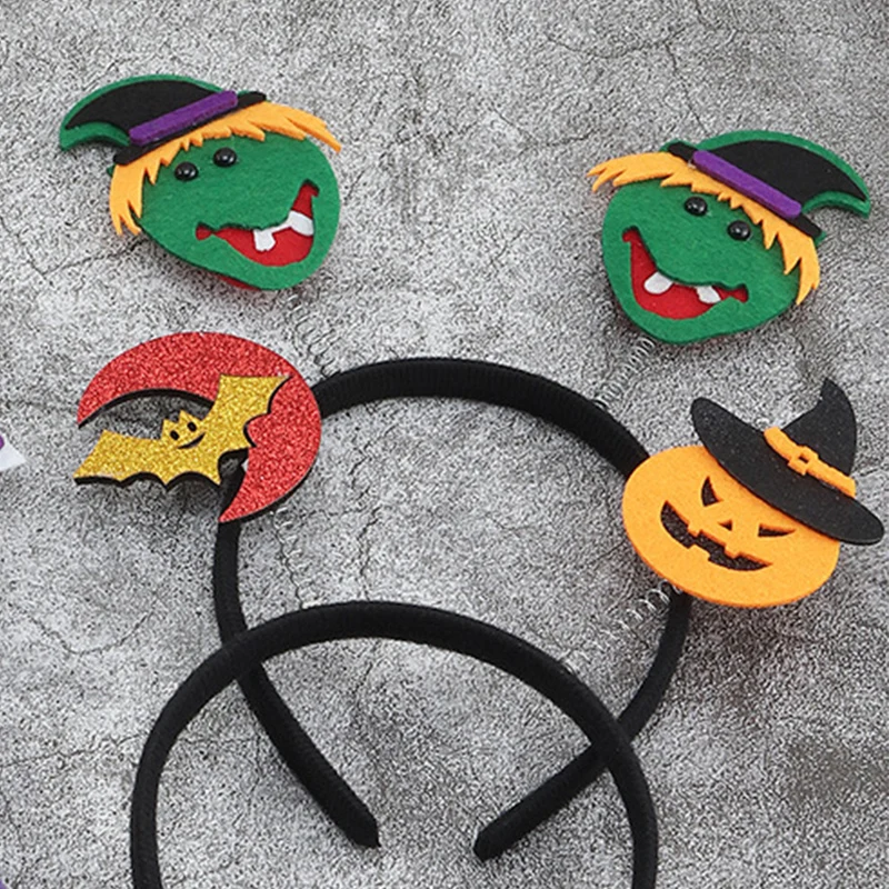 Блестящие повязки для волос на Хэллоуин девочек детские голову с