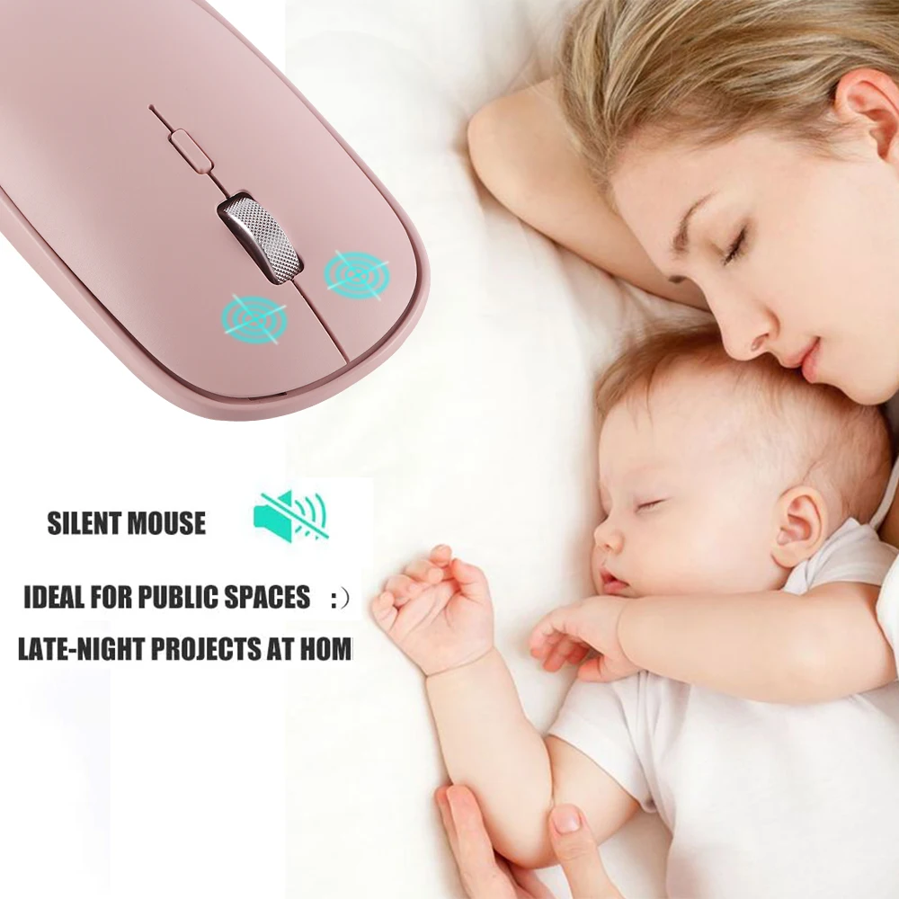 CHYI Мини Bluetooth 4 0 2 4G двойной режим Беспроводной оптический Мышь 1000/1200/1600 Точек на