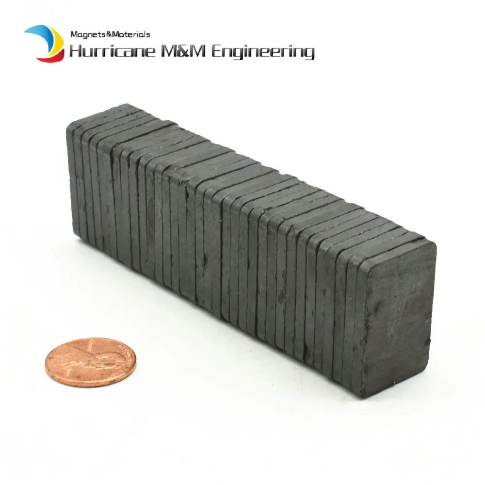 Ферритовый магнитный блок 30x20x3 мм бар класс C8 Cerramic постоянные магниты для рекламной доски домашнего использования 60 шт