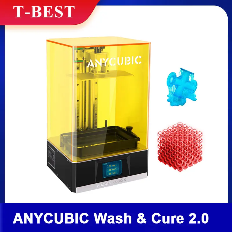 Оригинальный Улучшенный 3D принтер ANYCUBIC Wash & Cure 2 0 в 1|3D принтеры| |
