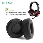 Whiyo Сменные амбушюры для A4Tech Bloody G300 G430 G437 G500 G501 J437 J450 наушники с рукавами-подушечками бархатные наушники