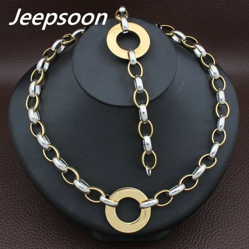 Лидер продаж Модные Винтажные Ювелирные изделия из нержавеющей стали с золотым и