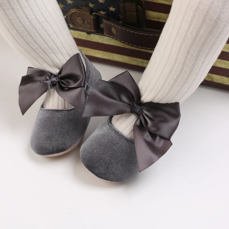Infant Newborn Baby Girls Princess Non-Slip Floral Border Shoes Toddler Baby Soft PU Leather Prewalker Shoes Solid First Walkers