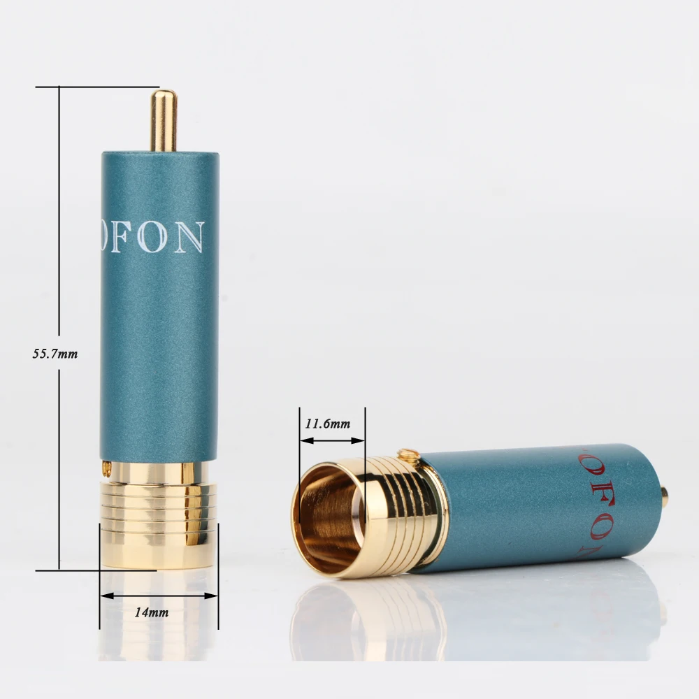 4 шт./лот ортофон опорные разъемы 8NX RCA позолоченный HIFI разъем штекер Hi