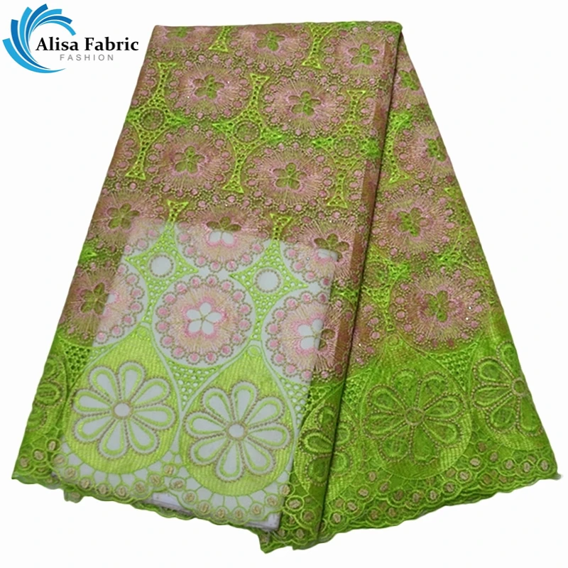 Белая вышитая африканская кружевная ткань Alisa высокое качество 2021 французские