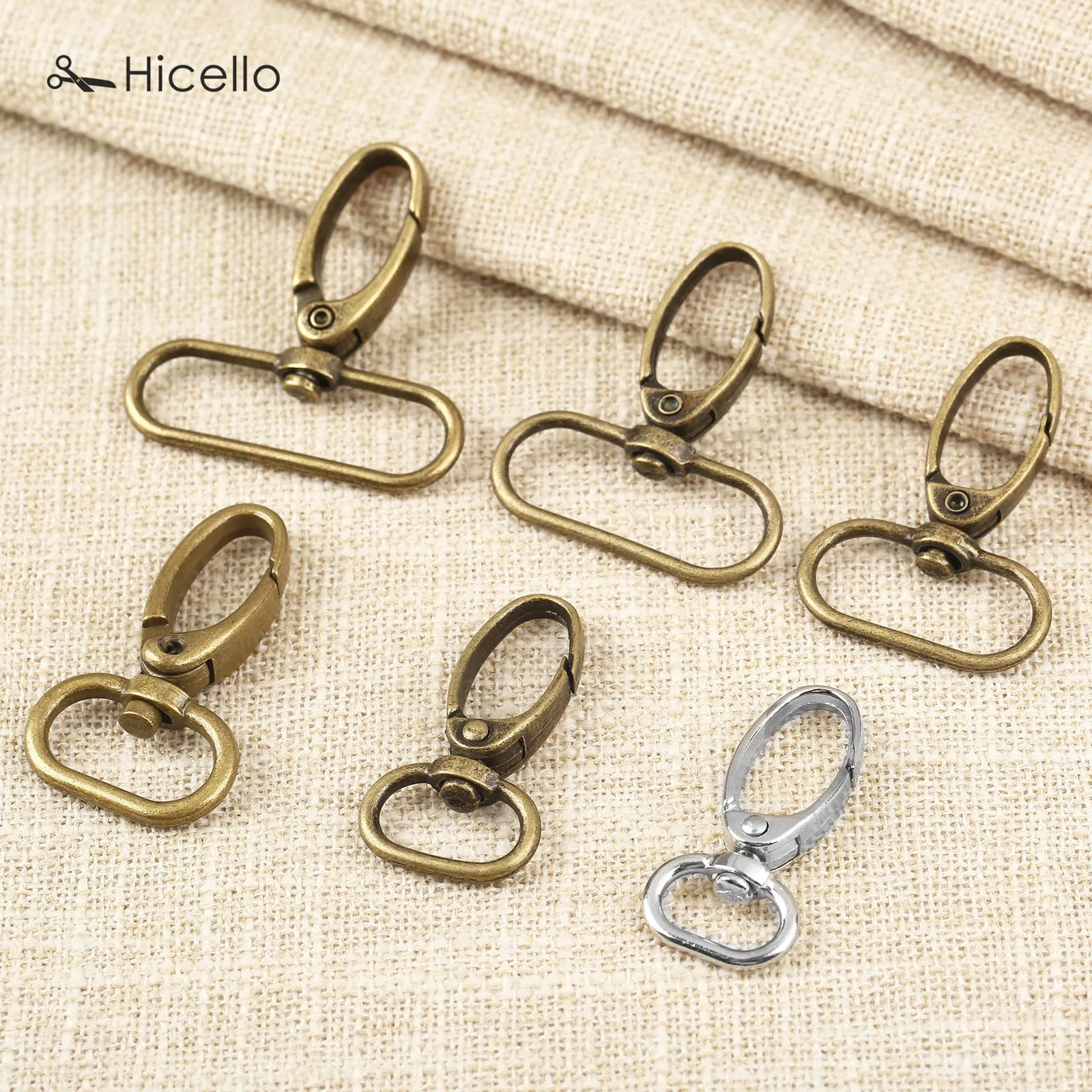 20 шт./компл. Пряжка для сумки защелкивающиеся крючки металлическая вешалка