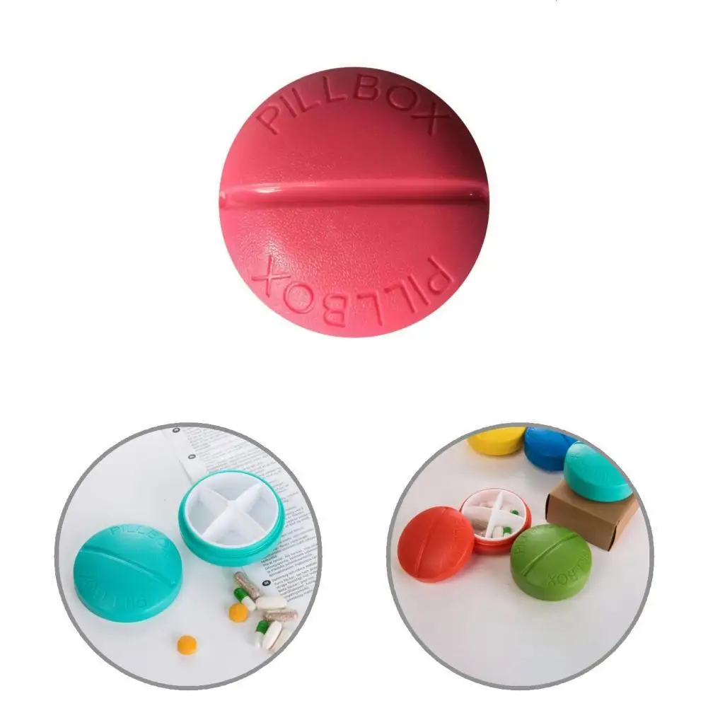 

Sanitary Compact Tablet Storage Organizer Creative Pill Organizer Mini for Outing