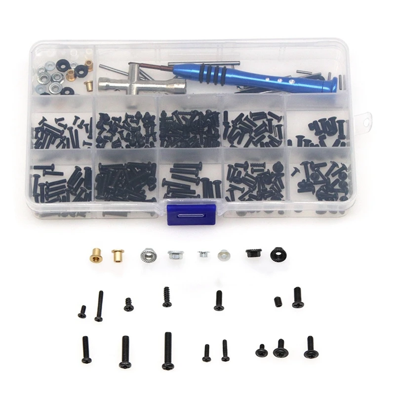 

M2 M2.5 M3 Screw Fastener Kit Cross Sleeve Hex Wrench Swing Arm Pin Screws for WLtoys 144001 1/14 RC Car Spare Parts