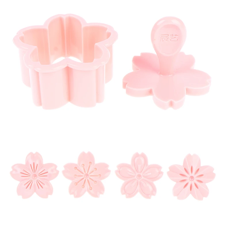 

5 шт./компл. Sakura печенья пресс-штамп форма для выпечки резак и розовыми вишнями форма «цветок» цветок браслеты с подвесками Сделай Сам Цветоч...