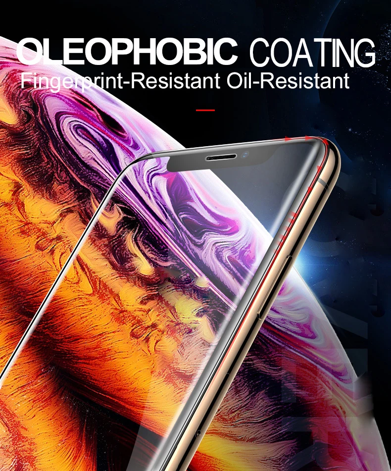 20D нано жидкое полное покрытие Защитное стекло для iPhone 7 8 6 Plus Защита экрана для X XR XS Max 11 pro УФ Закаленное стекло пленка