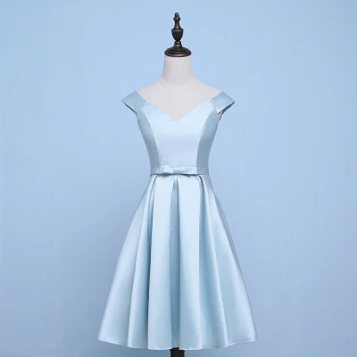 Vestido Azul Marino свадебное платье Элегантное голубое для подружки невесты сестры А