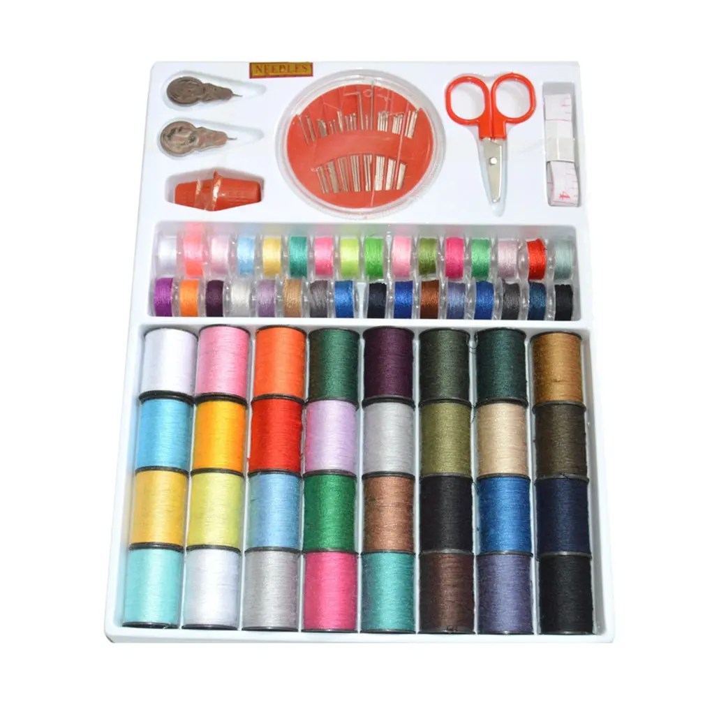 

Sewing Machine Line 64 Rolls Color Sewing Machine Line Machine Spool Set Bobbin Cotton Reel Needle Tape Kit