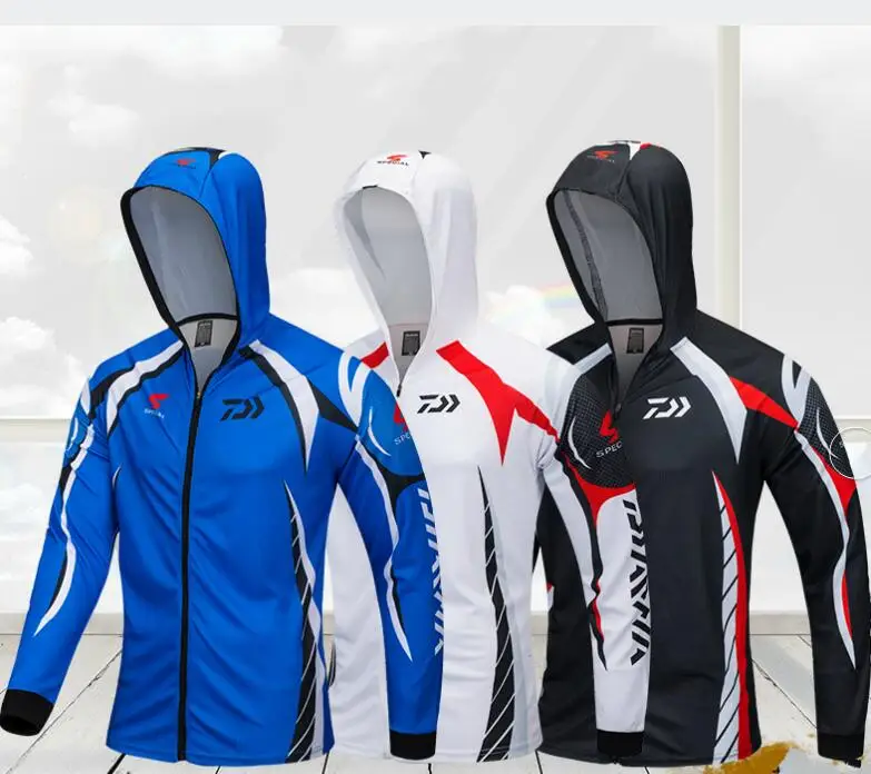 

2021 Summer Sports Outdoor Speed Dry Sun Fishing clothing Breathable Perspiration Anti-mosquito Slim Fishing clothing