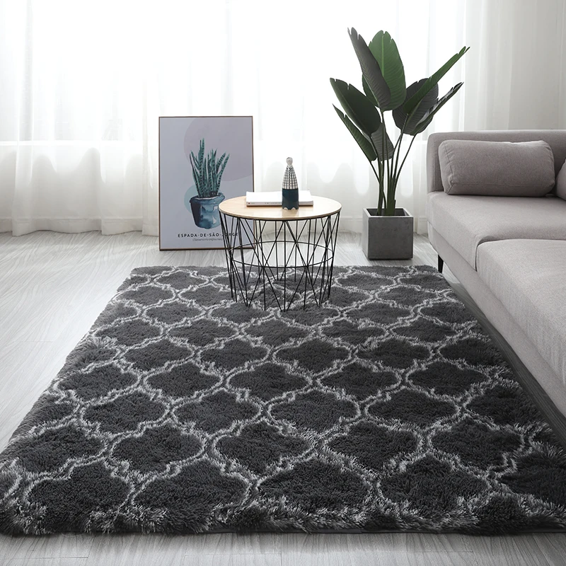 

Nordic corrugated tie-dyed carpet coffee table living room rug room decoration floor mats available four seasons carpet alfombra