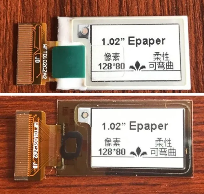 1 02 дюймовый 30P SPI гибкий E-Paper E-ink экран дисплея (черный белый) 128*80 | Электронные