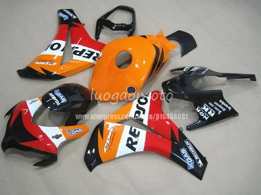 

REPSOL Injection Fairings kit for HONDA CBR1000 2008 2009 2010 2011 cbr1000 08 09 10 11 Motorcycle Bodywork #M72Y3
