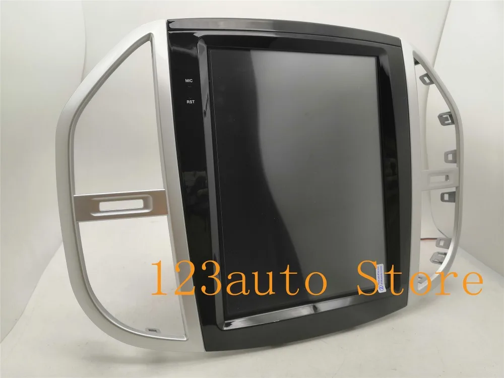 12,1 дюймов вертикальный Tesla стиль Android 8,1 автомобильный DVD gps плеер Авто Навигация радио для Benz mercedes VITO Metris