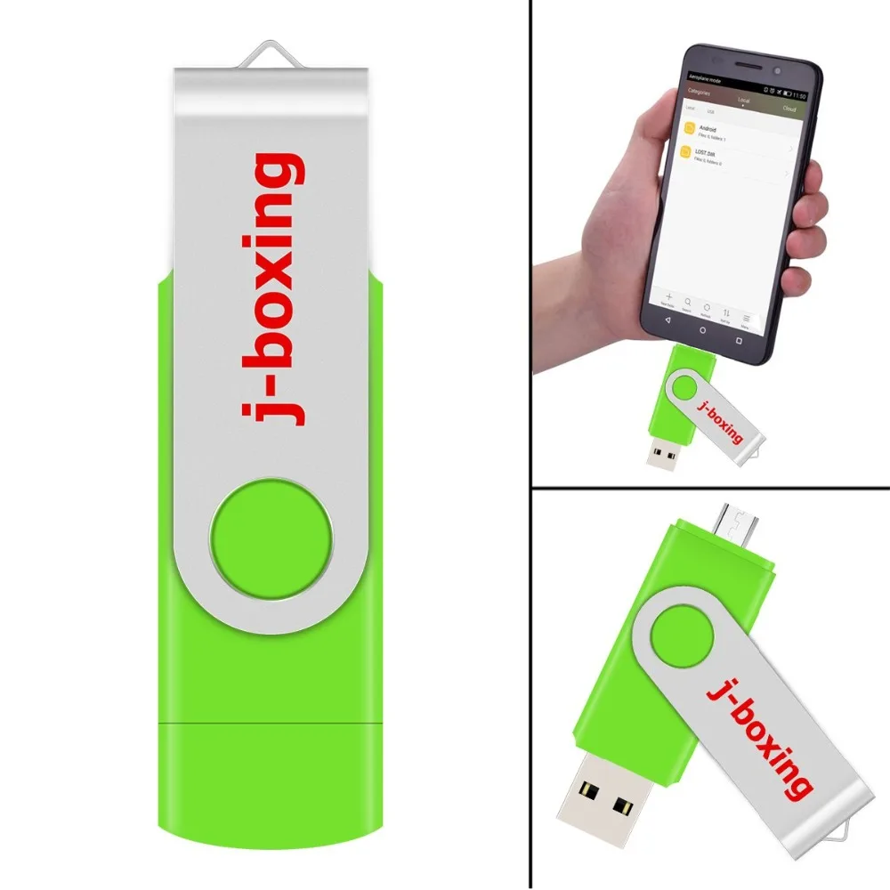 J-бокс OTG USB флэш-накопитель 64 ГБ 32 ГБ 16 ГБ 8 ГБ USB ручка привода USB 2,0 Флешка флэш-диск Micro USB для Android/PC/samsung