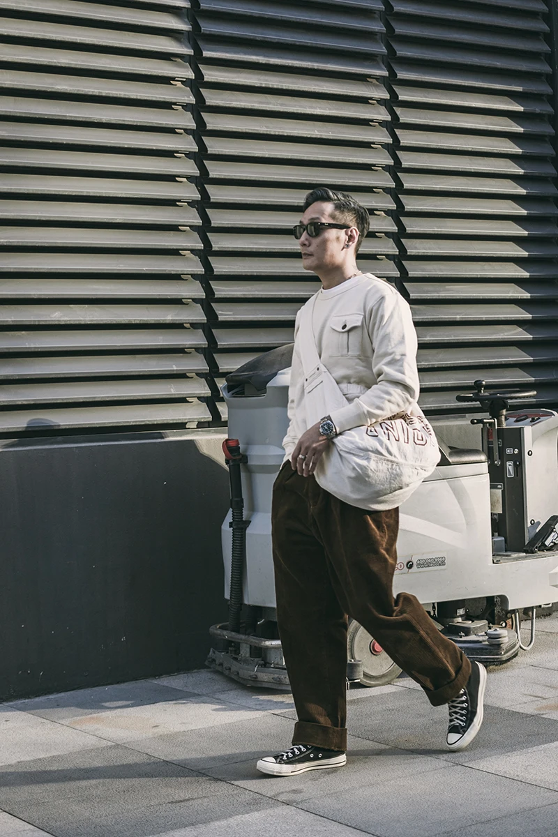 Брюки мужские вельветовые свободного кроя винтажные повседневные