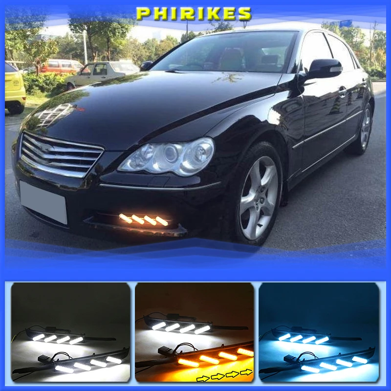 

Дневные ходовые огни для Toyota MARK X REIZ 2004 2005 2006 светодиодный ные противотуманные фары, 2 шт.