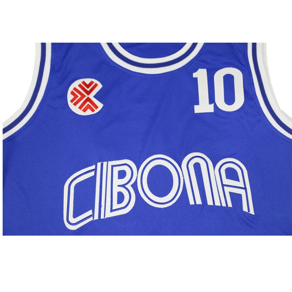 BG Баскетбол Майки CIBONA 10 Джерси &quotПетрович&quot Вышивка Швейные на открытом воздухе