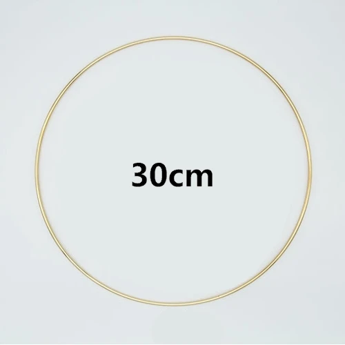 Metal 30cm Натуральные зубцы из древесины бусины деревянное кольцо Stic Dreamcatcherk Дети Diy Деревянный аксессуар для изготовления ювелирных изделий макраме аксессуары - Цвет: Metal 30cm