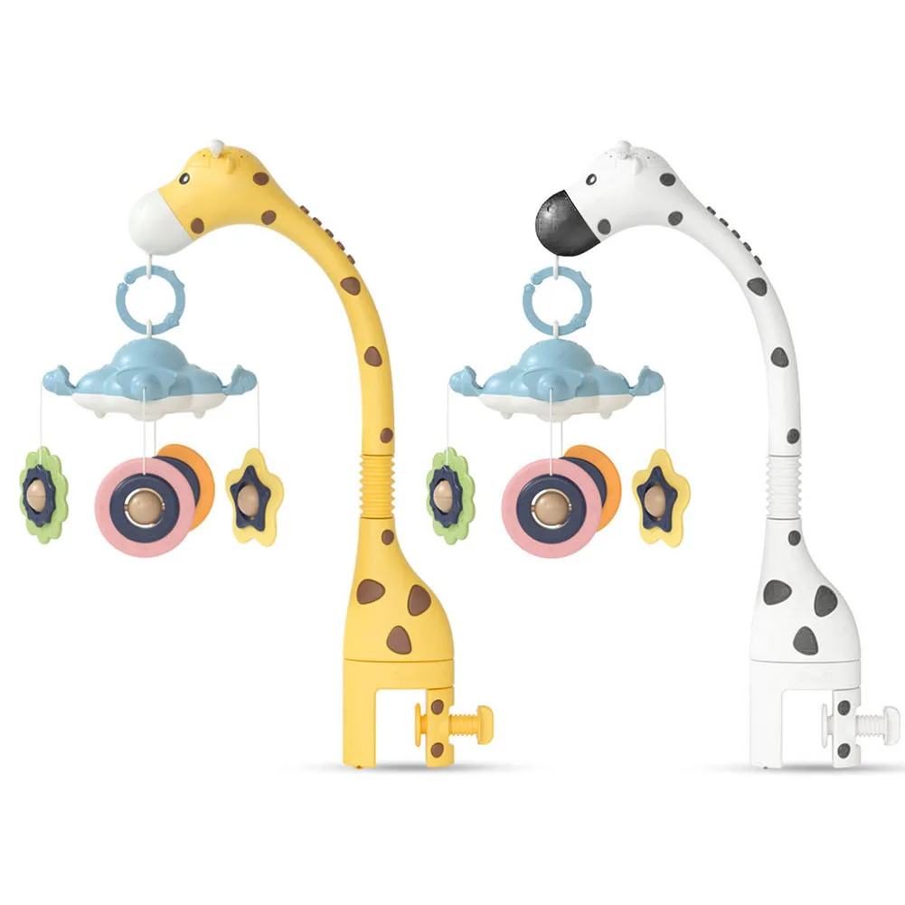 

Crib Rattle Appease Toy Cartoon Multifunction Infant Hanging Mobile Rotating Bed Bell Music Toys Projection Lamp Set Remote