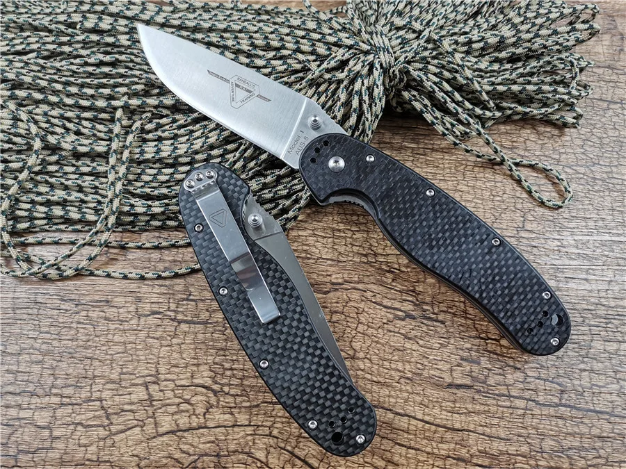 Y-START RAT Модель 1 складной нож для приключений AUS-8 лезвие G10 ручка из углеродного