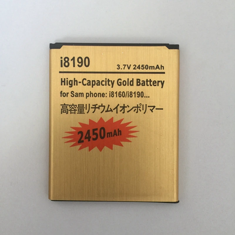 

10pcs/lot for Samsung i8160 Replacement Rechargeable Phone Battery EB-L1M7FLU 2450mAh 3.7V for Galaxy s3 mini i8190 i739 S7568